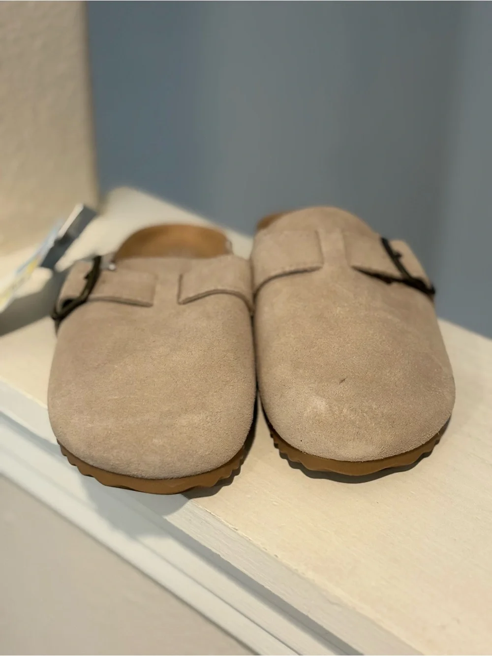 Kids' Tate Clogs Cat & Jack™ Black Sz 13 Slip-on Leather Flats Contoured Footbed